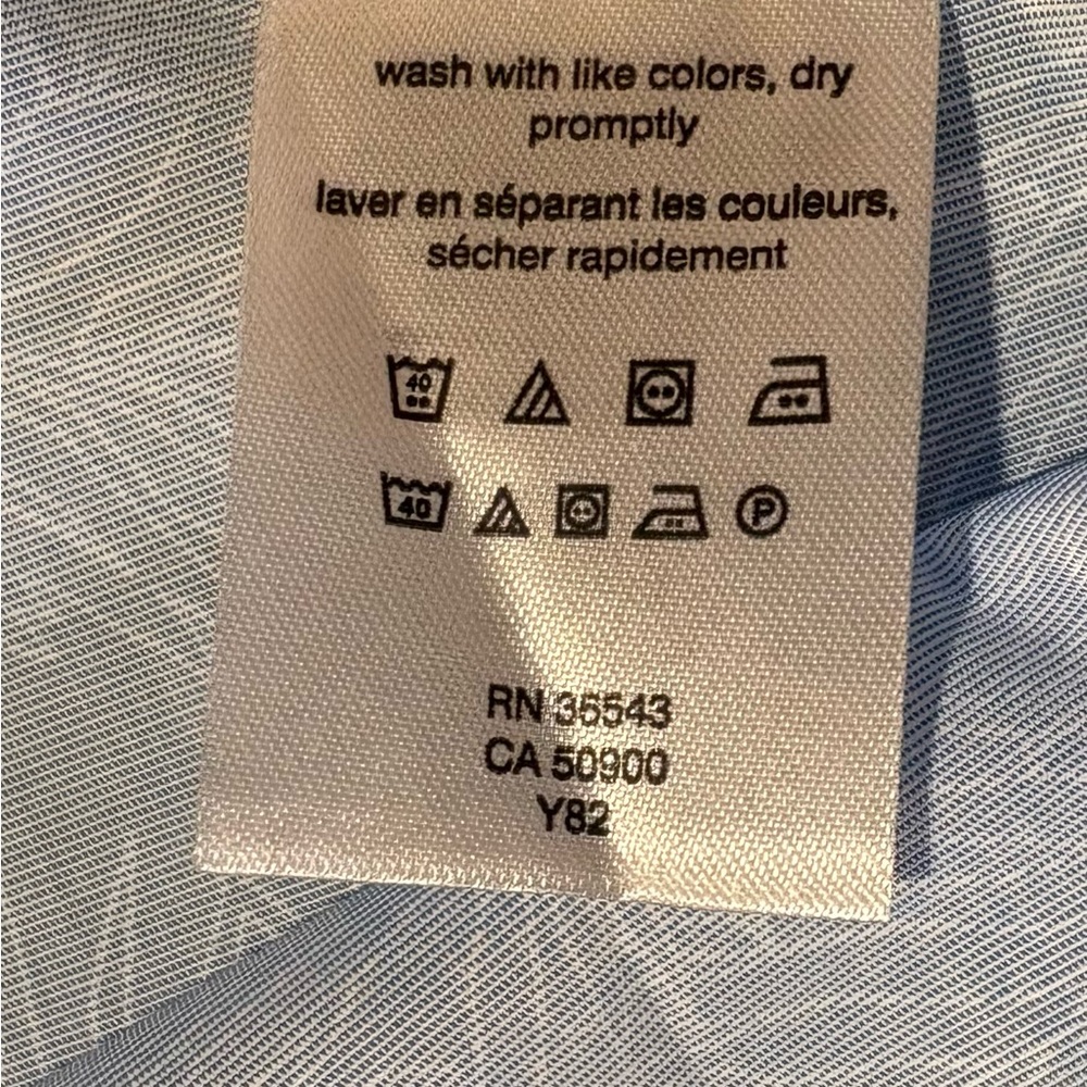 NWT MICHAEL KORS Slim Fit Non-Iron Dress Shirt Airsoft Leaf Print 14.5 32/33💛 - Picture 12 of 13